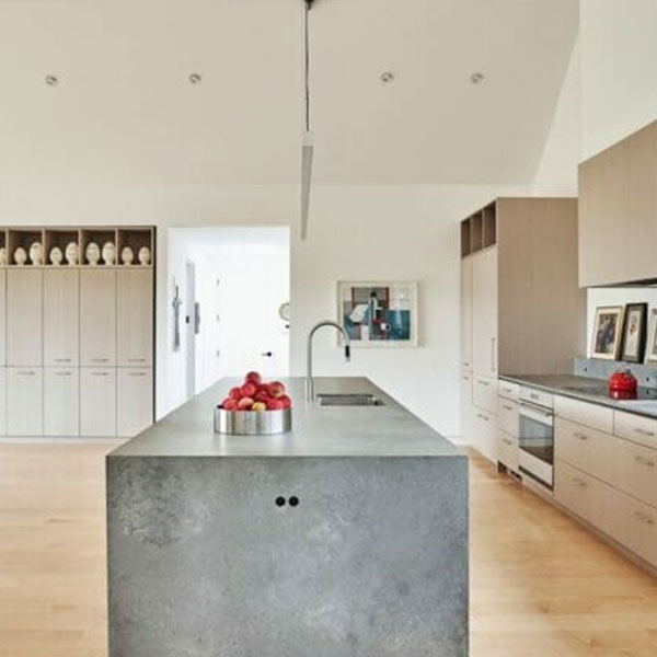 Installation shot | Kitchen Designs Group installing Caesarstone countertop in Atlanta kitchen